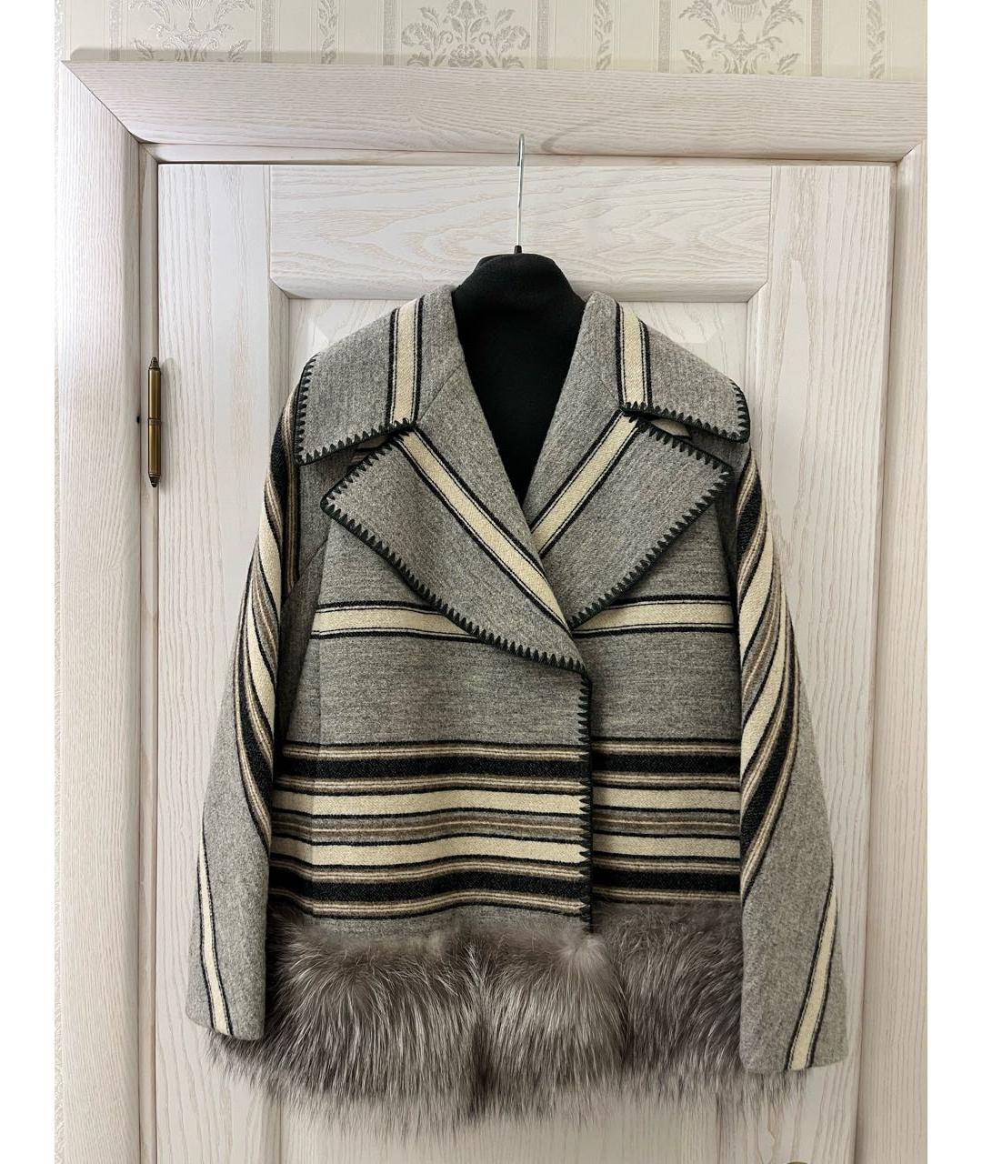 MAX MARA Бежевое шерстяное пальто, фото 2