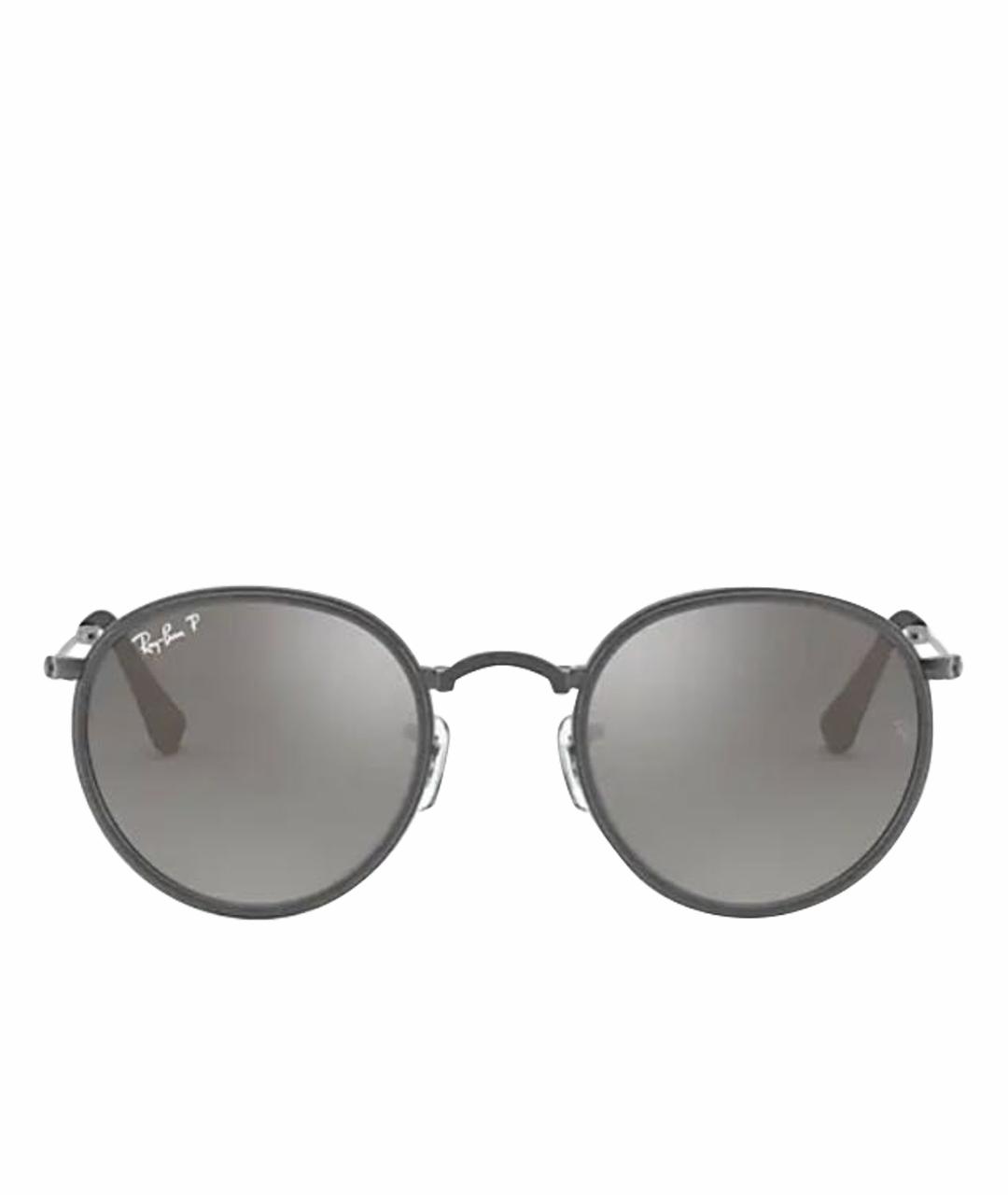 RAY BAN Серые металлические солнцезащитные очки, фото 1