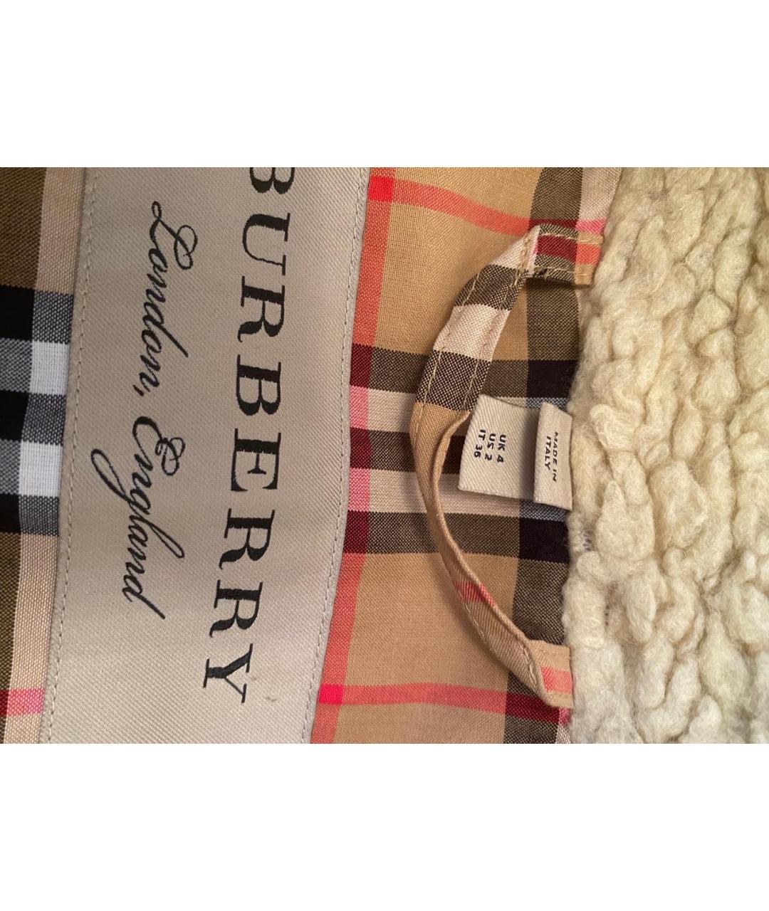 BURBERRY Бежевая шуба, фото 4