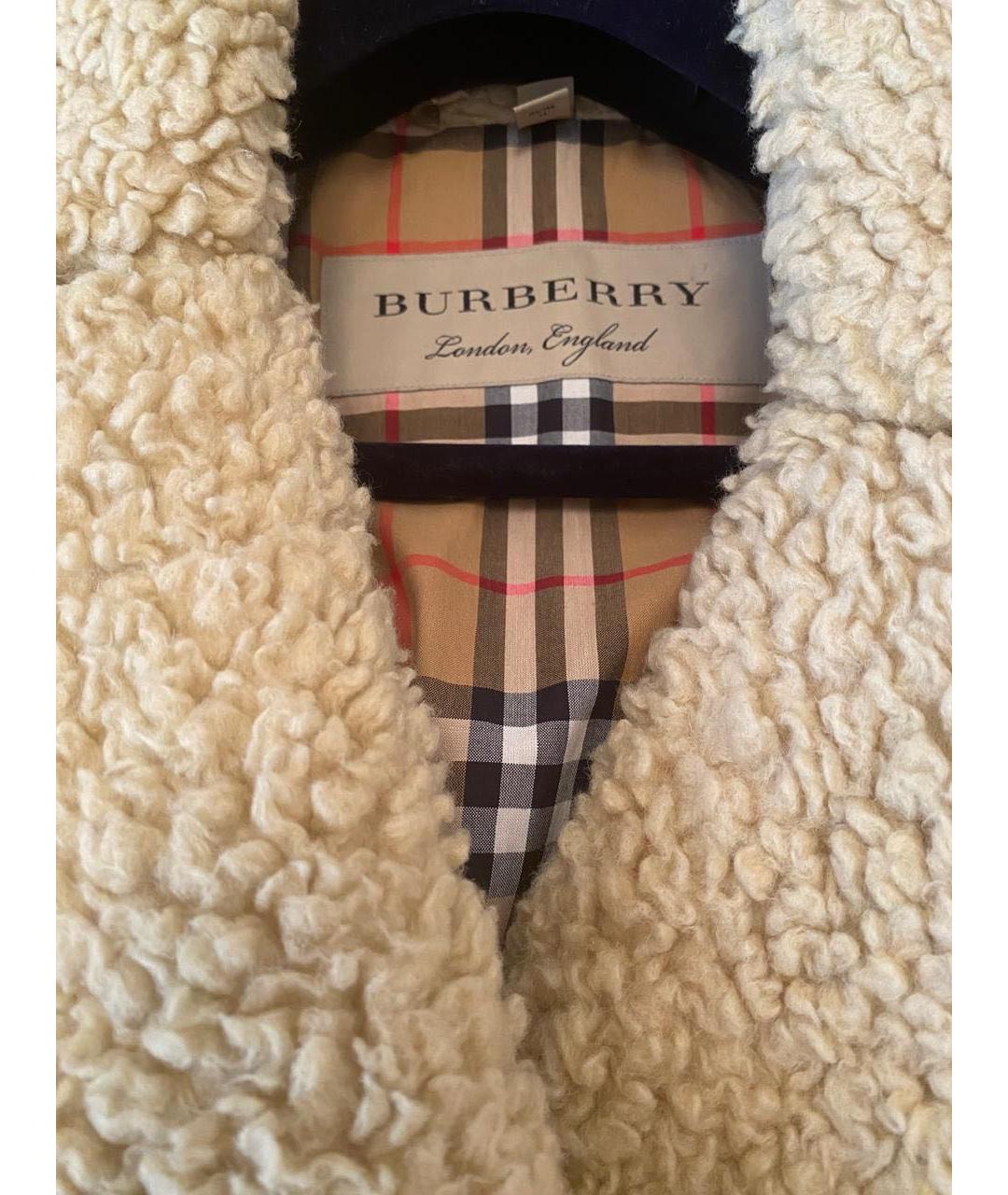 BURBERRY Бежевая шуба, фото 3