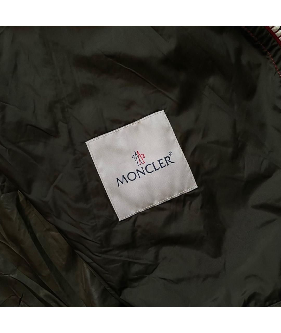 MONCLER Хаки полиамидовая куртка, фото 3