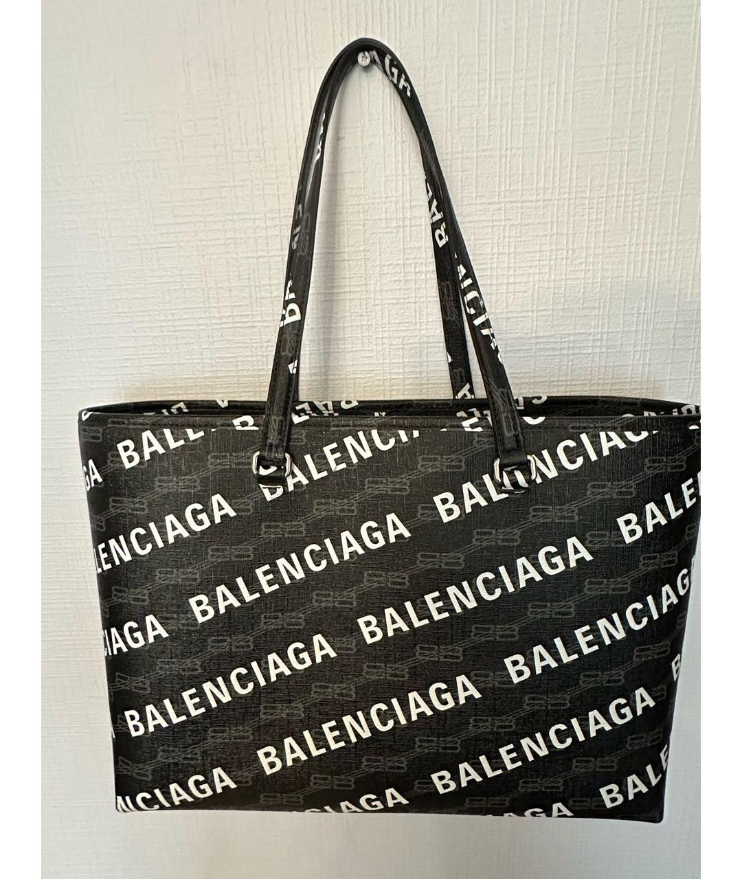 BALENCIAGA Черная сумка тоут, фото 3