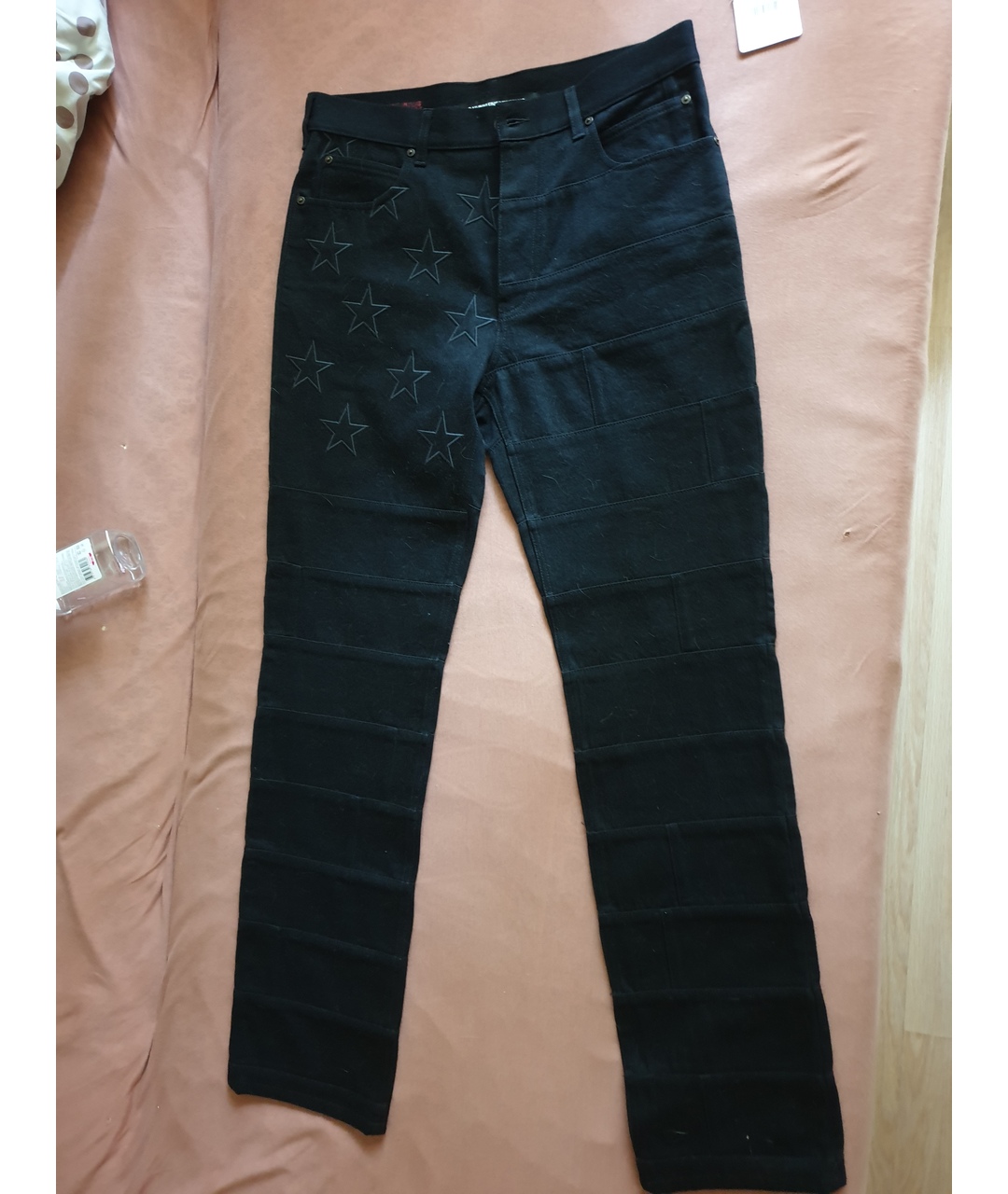 CALVIN KLEIN 205W39NYC Черные хлопковые прямые джинсы, фото 7
