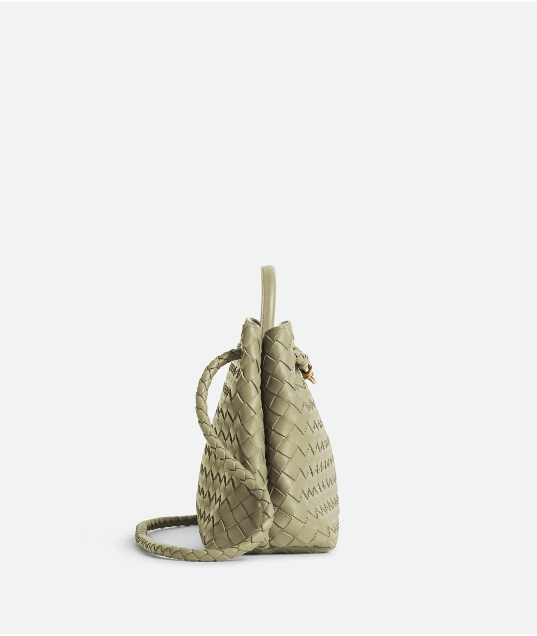 BOTTEGA VENETA Зеленая сумка тоут, фото 4