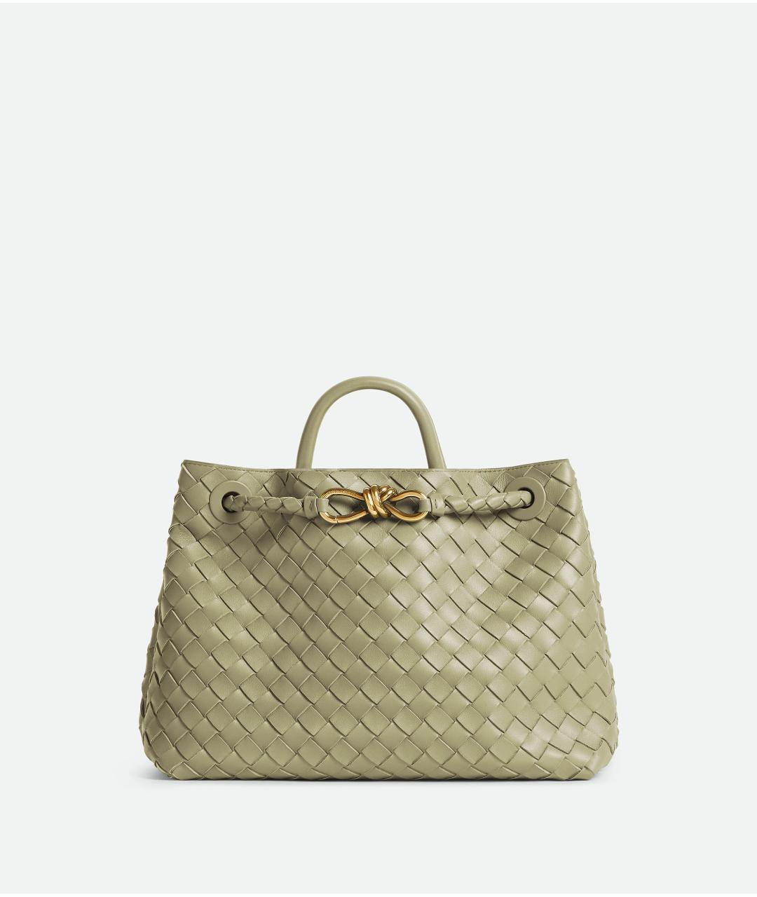 BOTTEGA VENETA Зеленая сумка тоут, фото 9