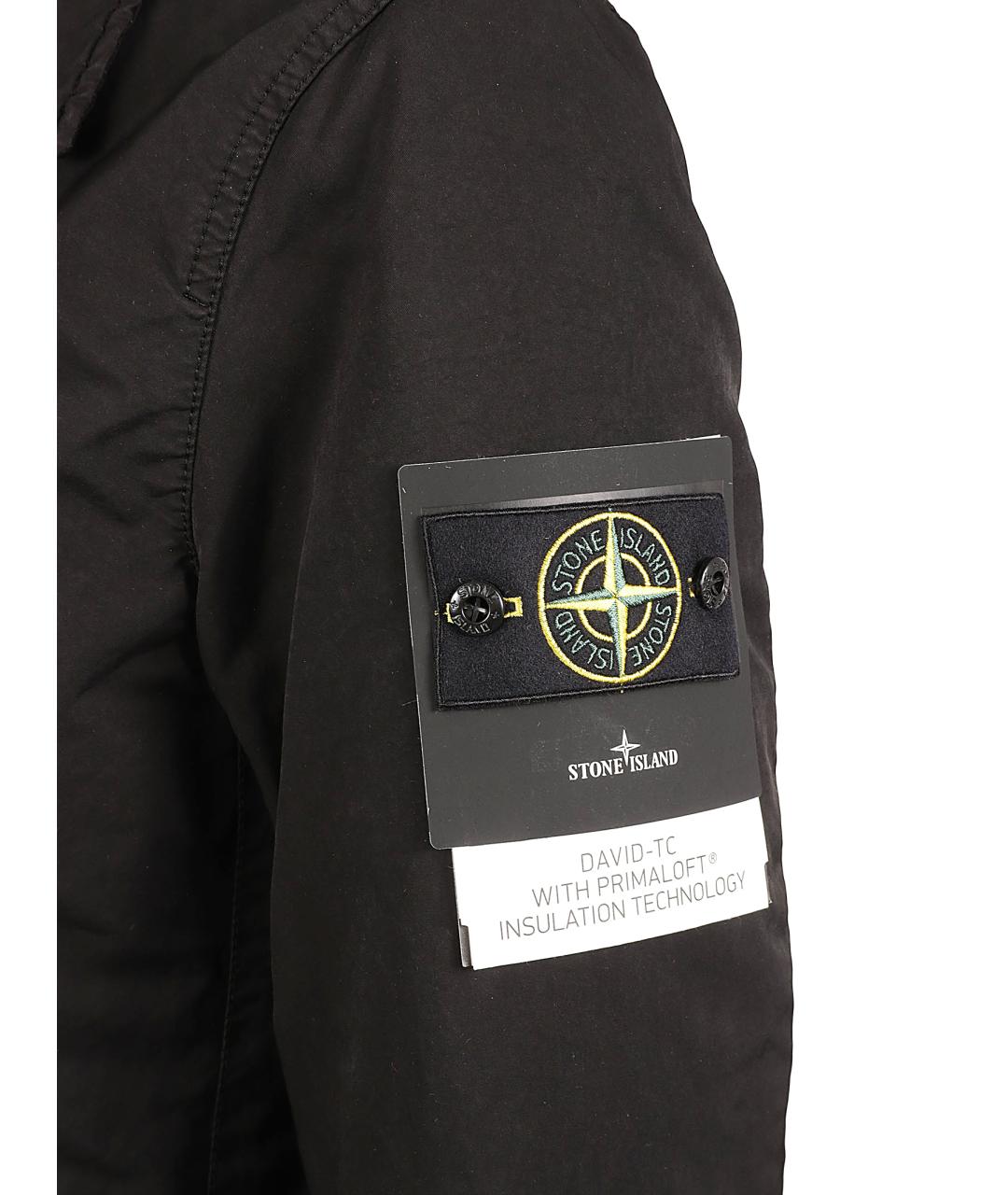 STONE ISLAND Черное пальто, фото 2