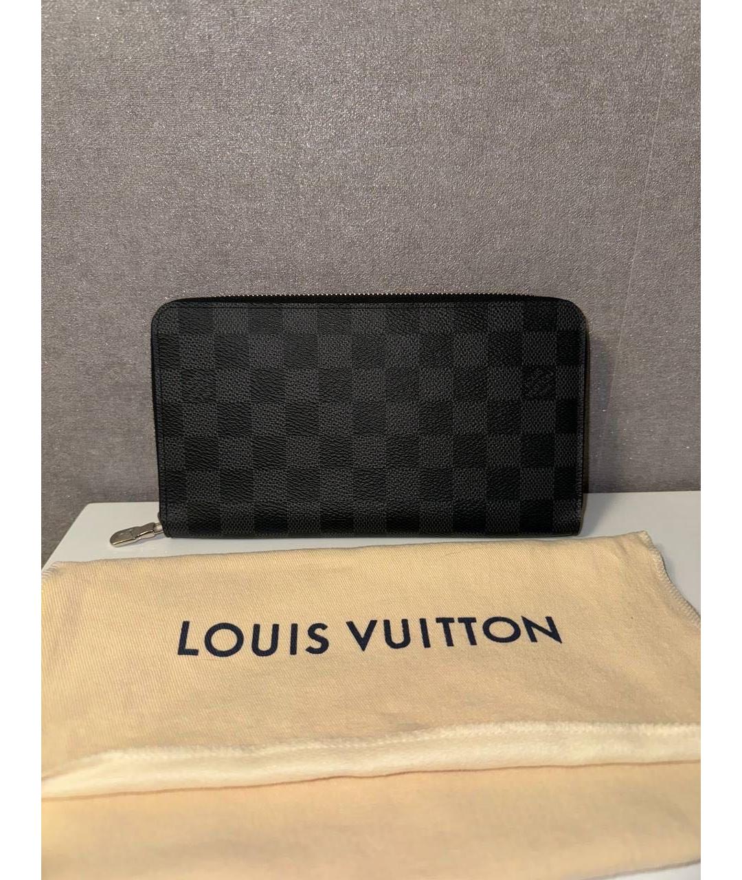 LOUIS VUITTON Черный кошелек, фото 4