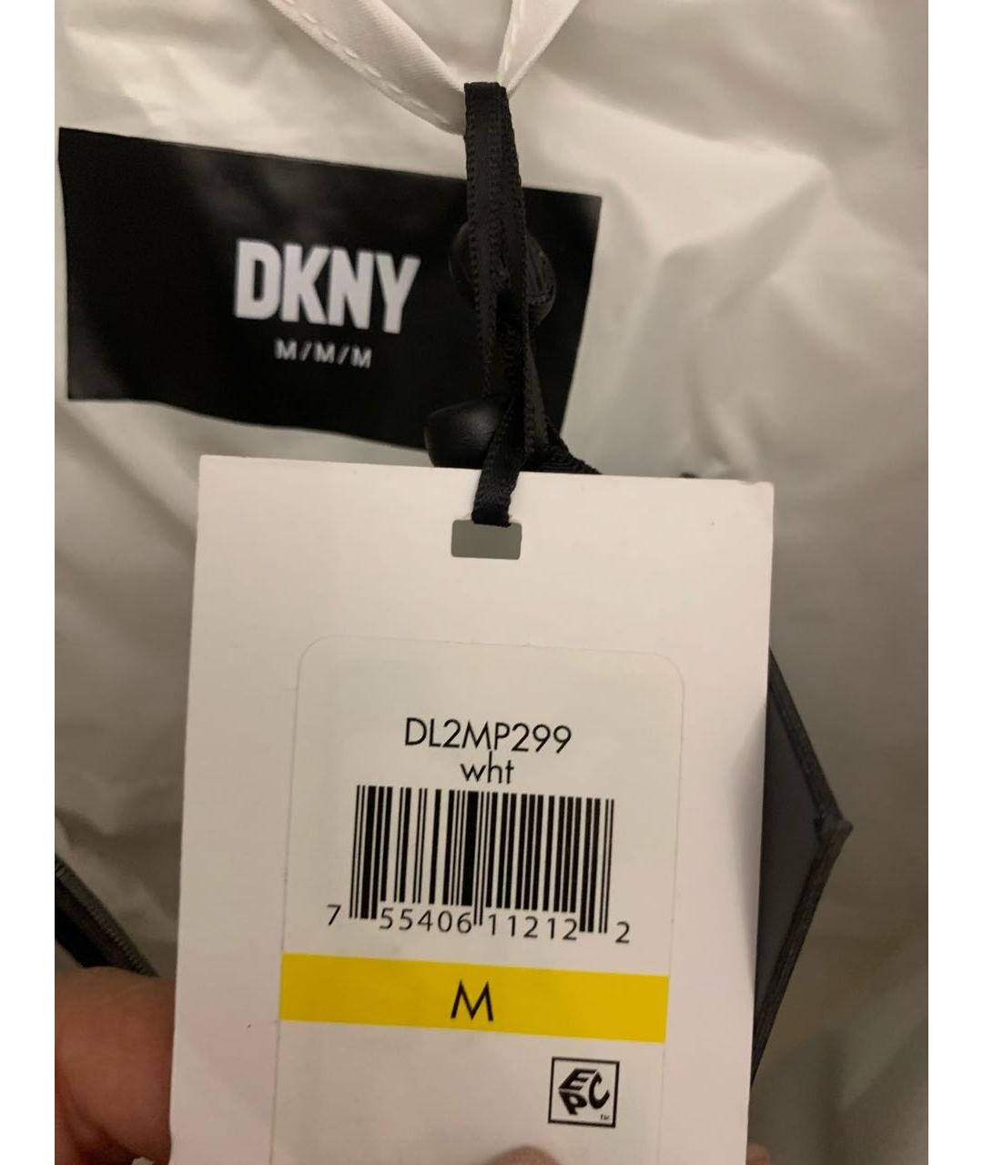 DKNY Белая полиэстеровая куртка, фото 6