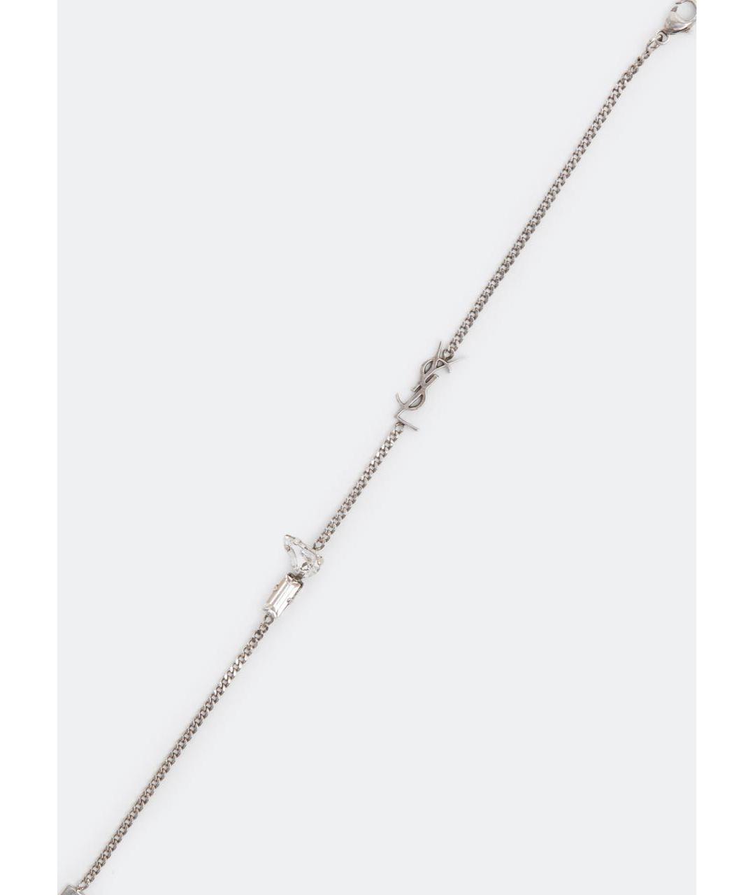 SAINT LAURENT Серебрянный латунный браслет, фото 4