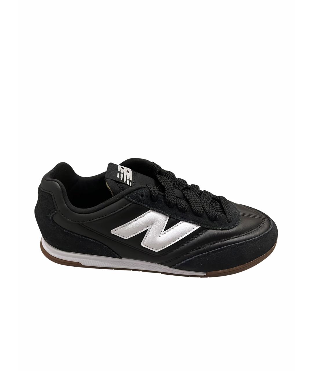 NEW BALANCE Черные кожаные кроссовки, фото 1