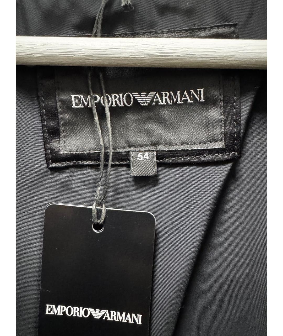 EMPORIO ARMANI Черная ацетатная куртка, фото 5