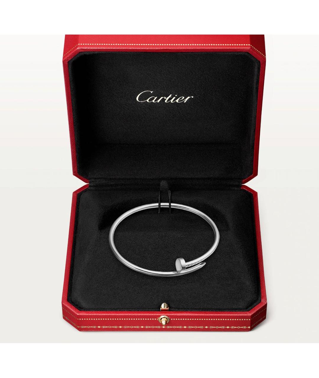 CARTIER Серебрянный браслет из белого золота, фото 2