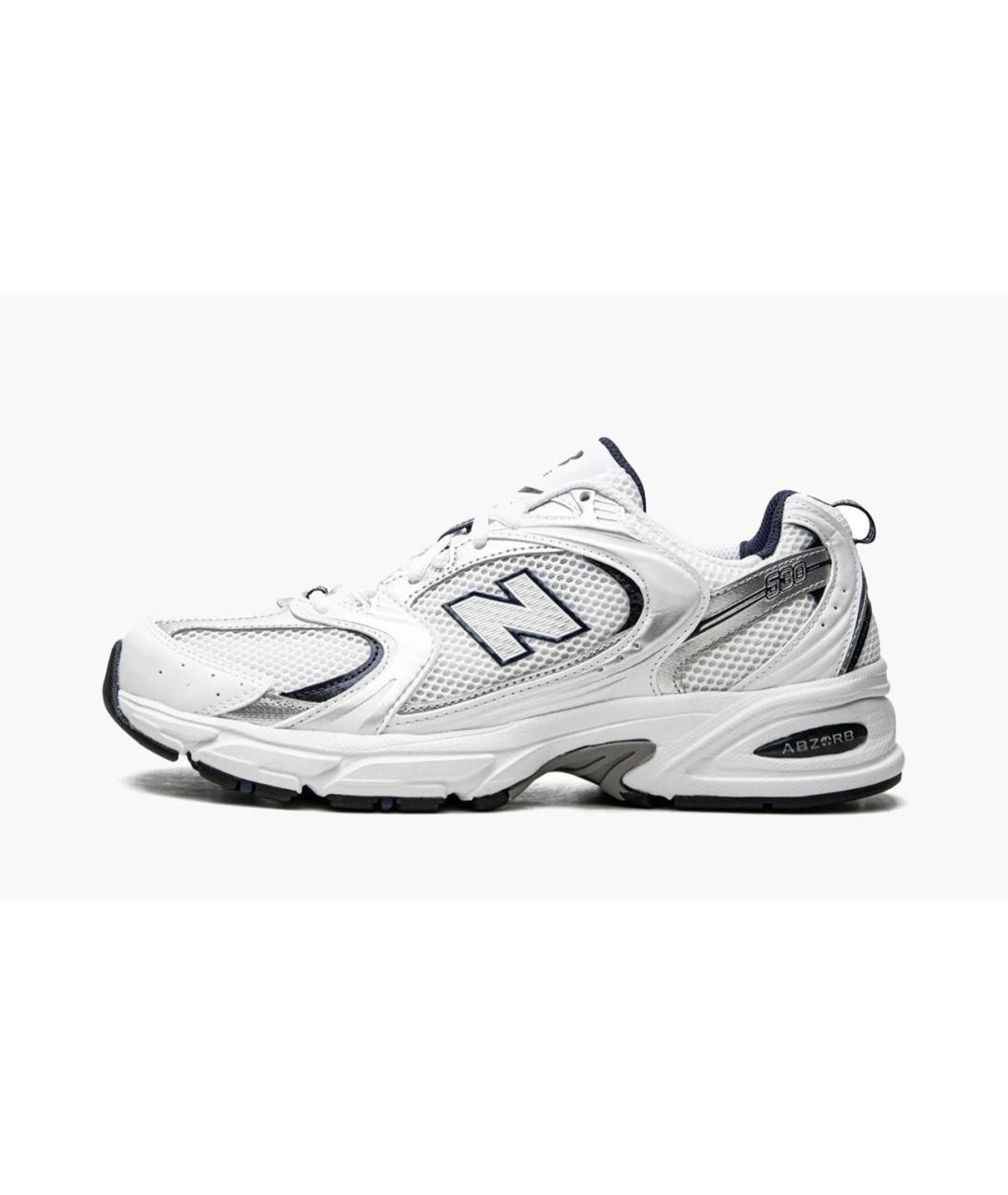 NEW BALANCE Белые текстильные кроссовки, фото 5