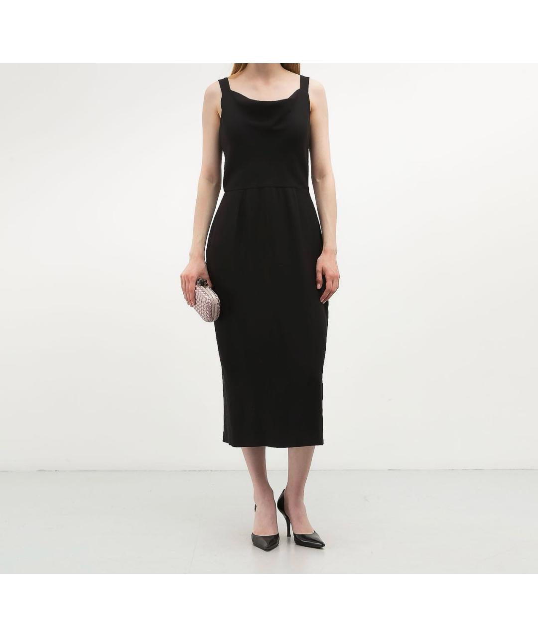 VALENTINO Черное ацетатное коктейльное платье, фото 2