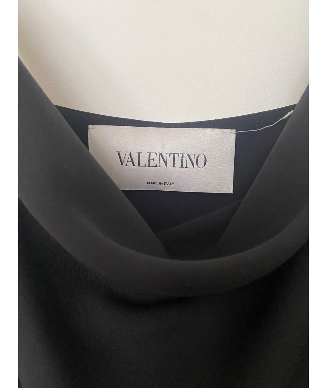VALENTINO Черное ацетатное коктейльное платье, фото 7