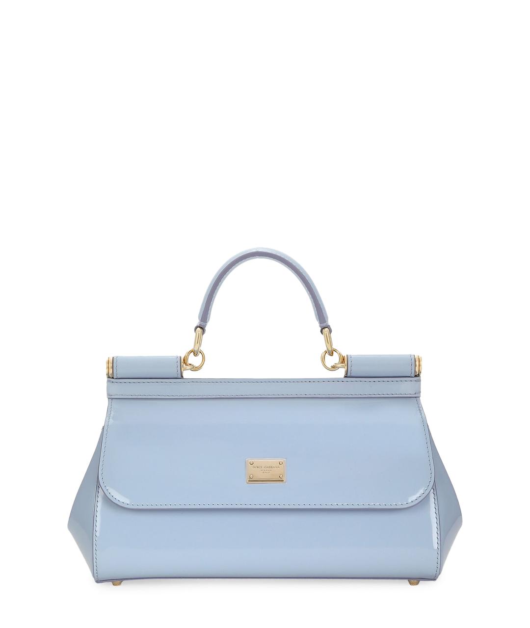 DOLCE&GABBANA Голубая сумка с короткими ручками, фото 1