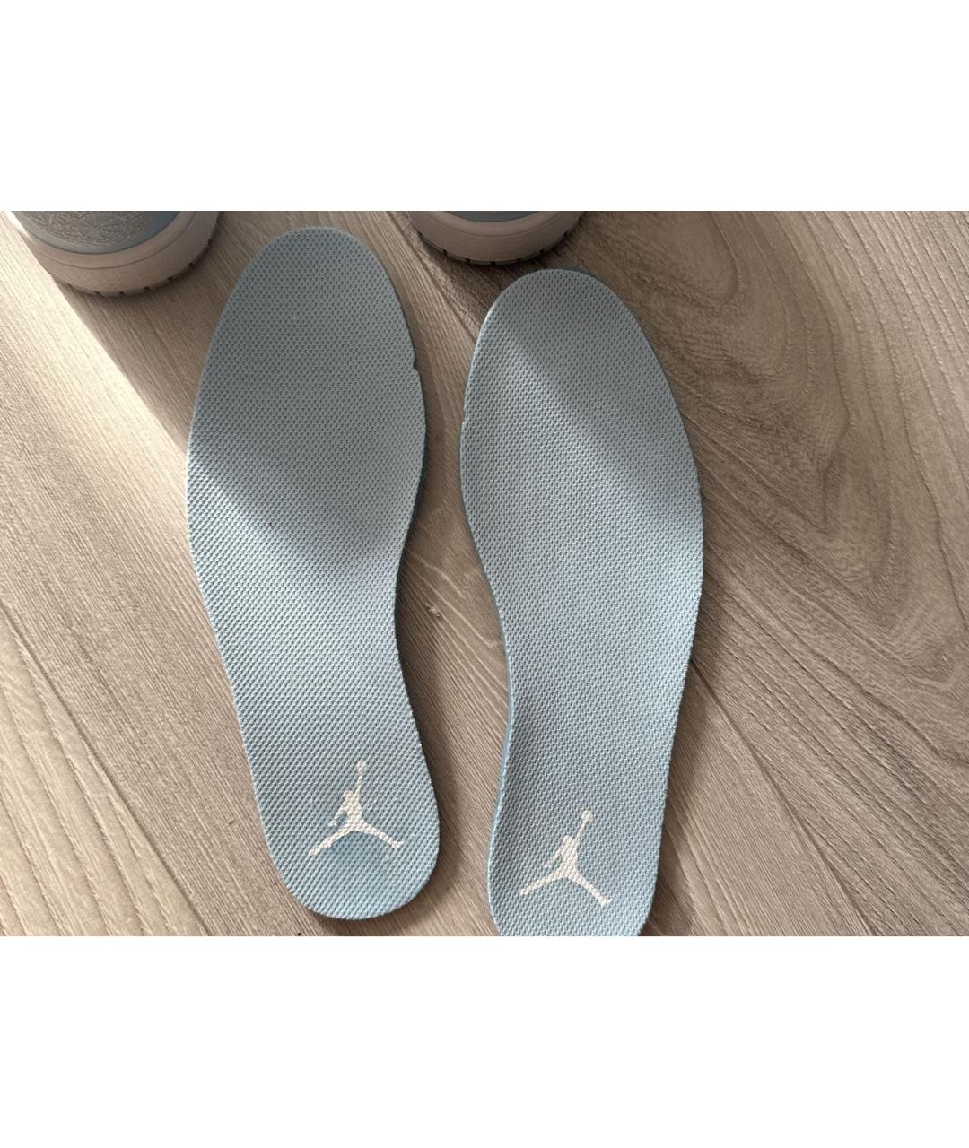 NIKE Голубые кожаные кроссовки, фото 8