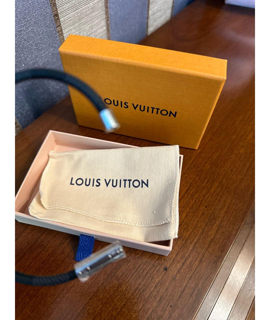 LOUIS VUITTON Черный браслет, фото 6