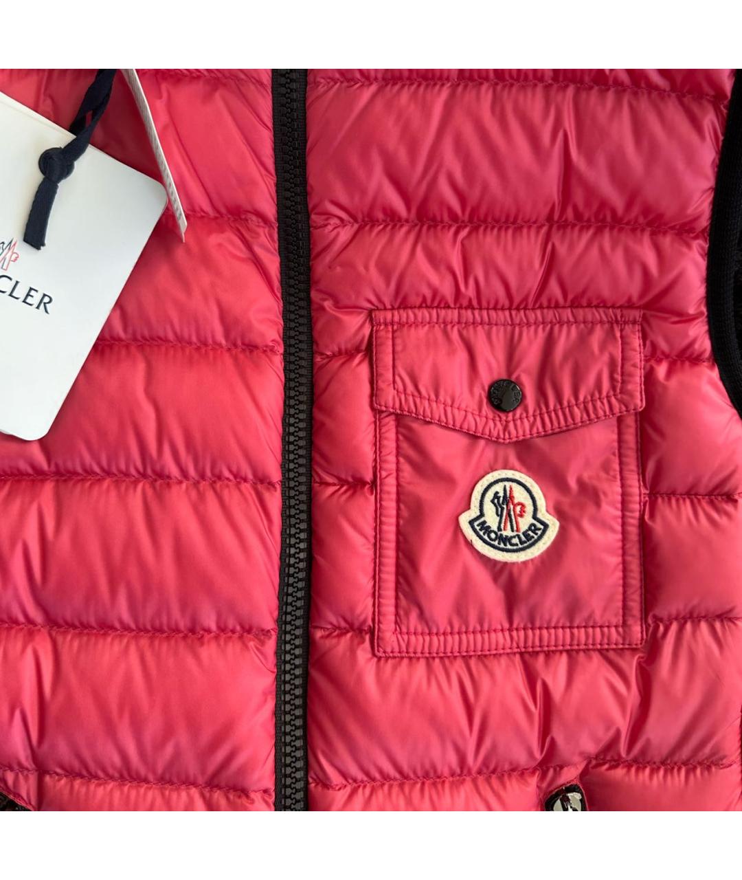 MONCLER Коралловый жилет, фото 4