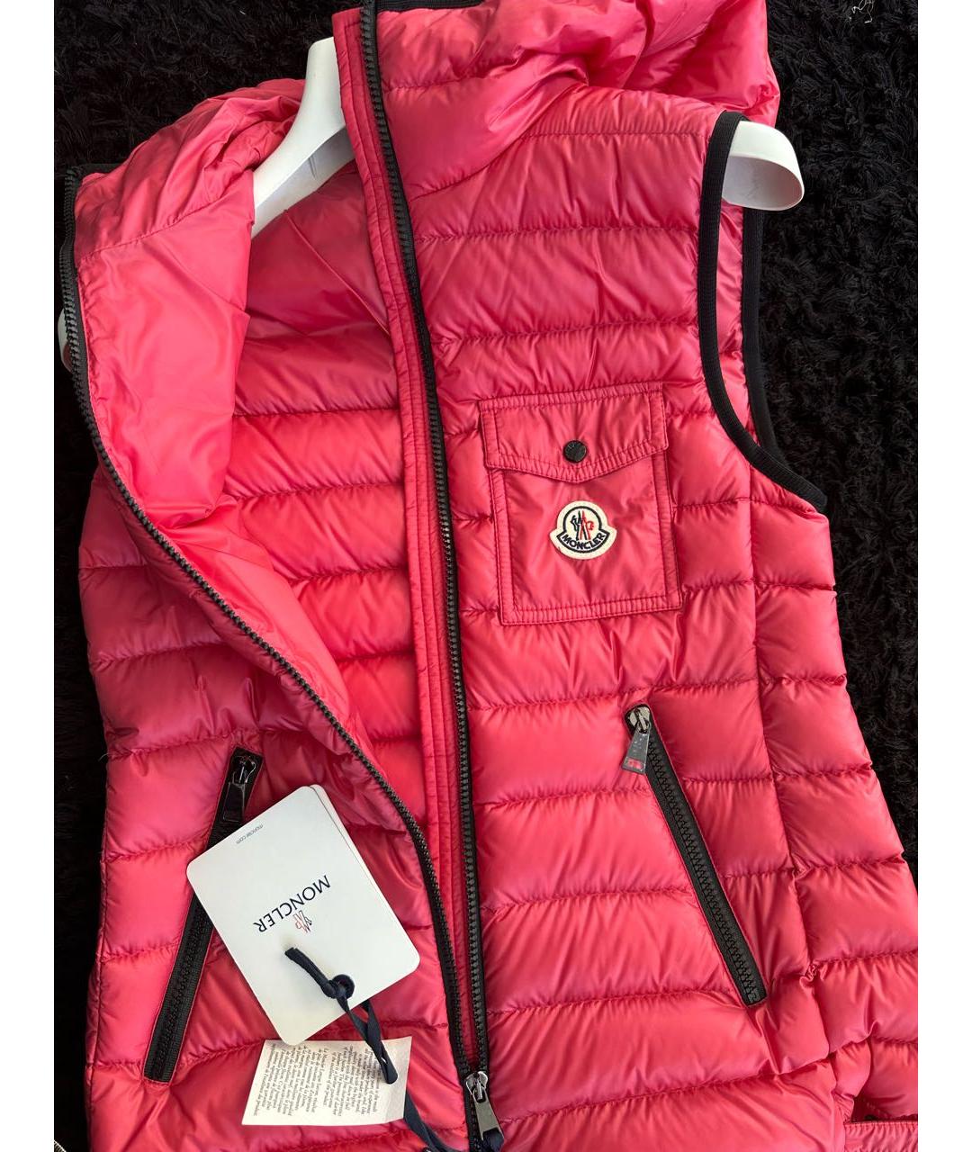 MONCLER Коралловый жилет, фото 2