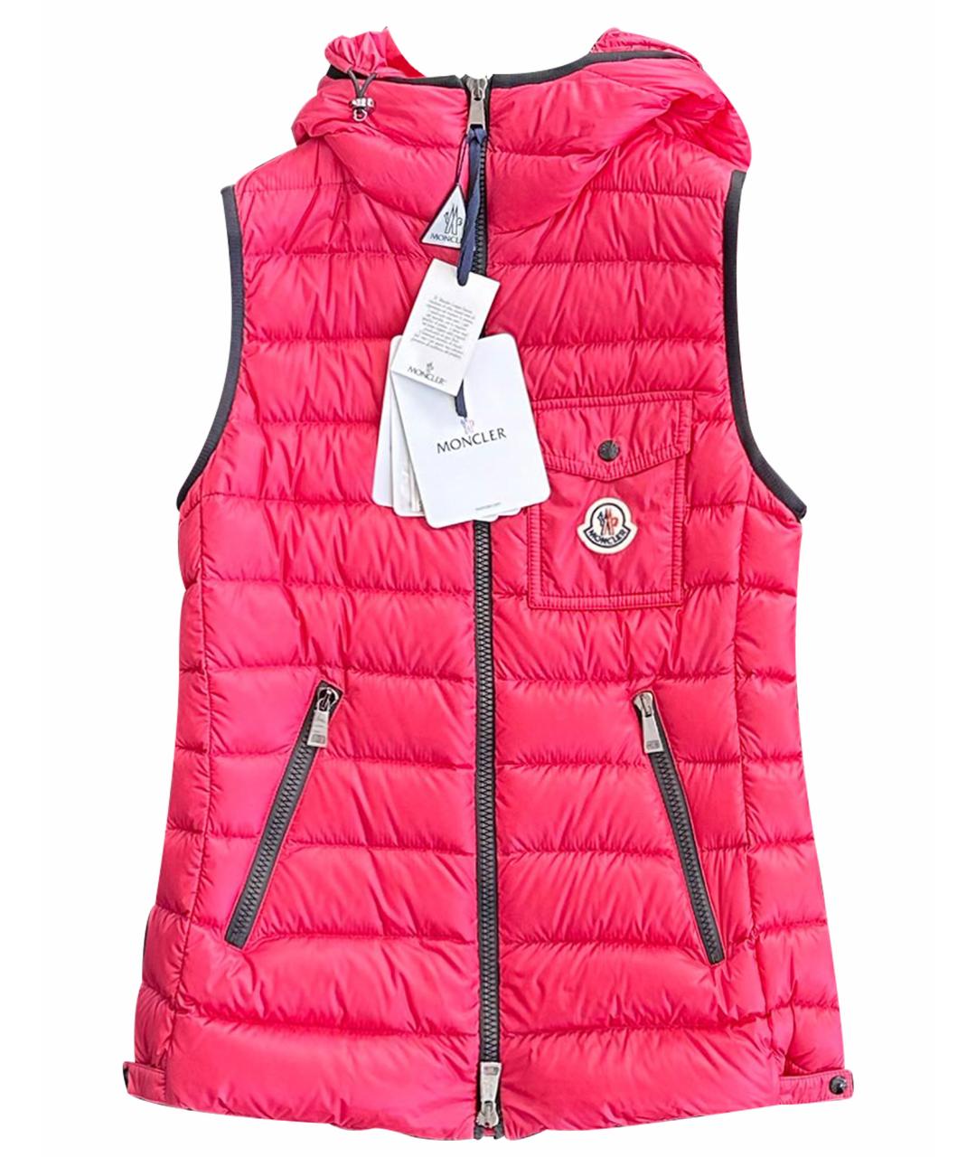 MONCLER Коралловый жилет, фото 1