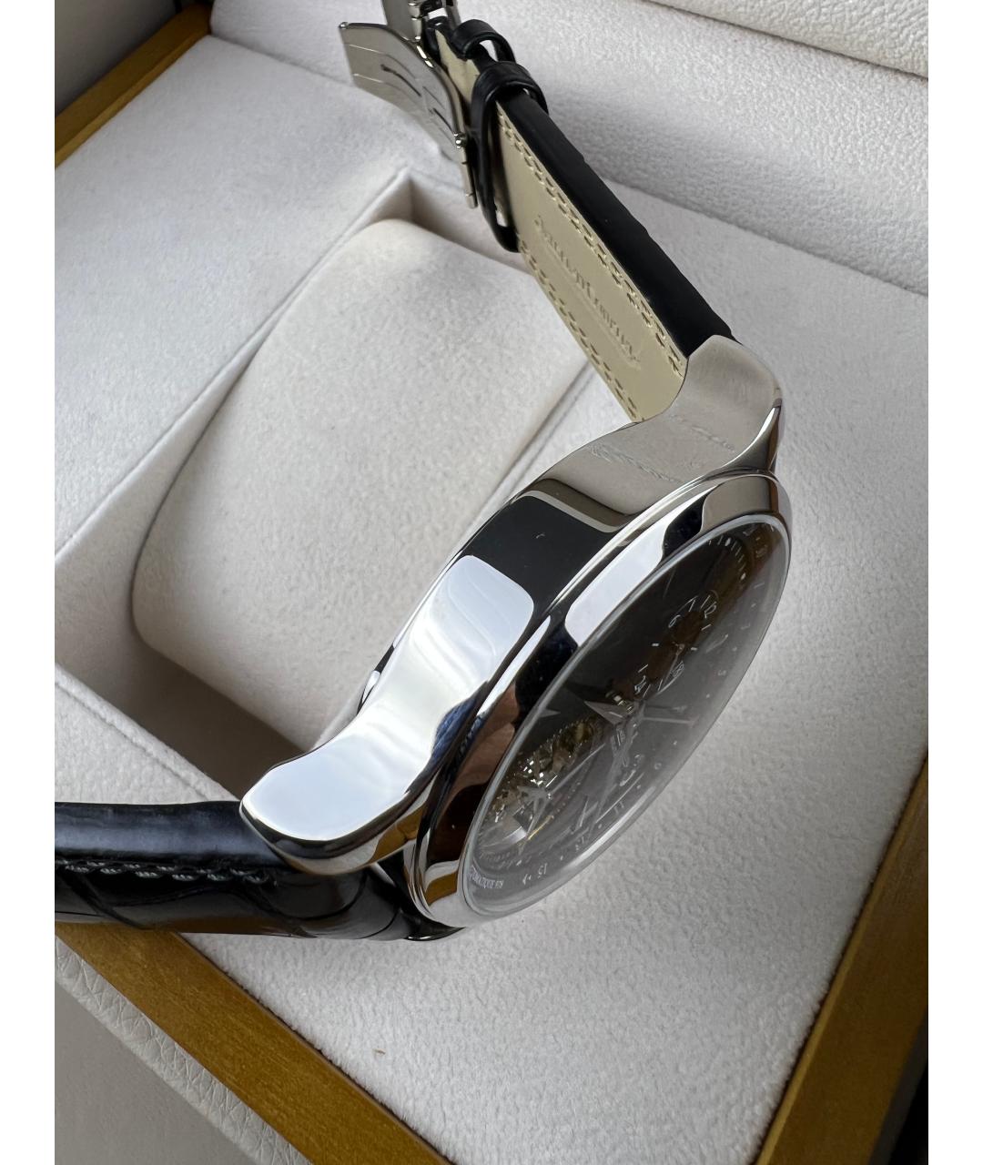 Jaeger LeCoultre Черные платиновые часы, фото 7