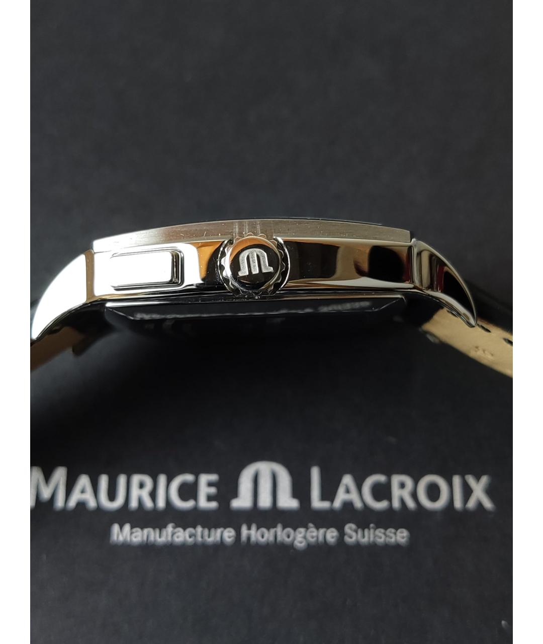 MAURICE LACROIX Черные часы, фото 7