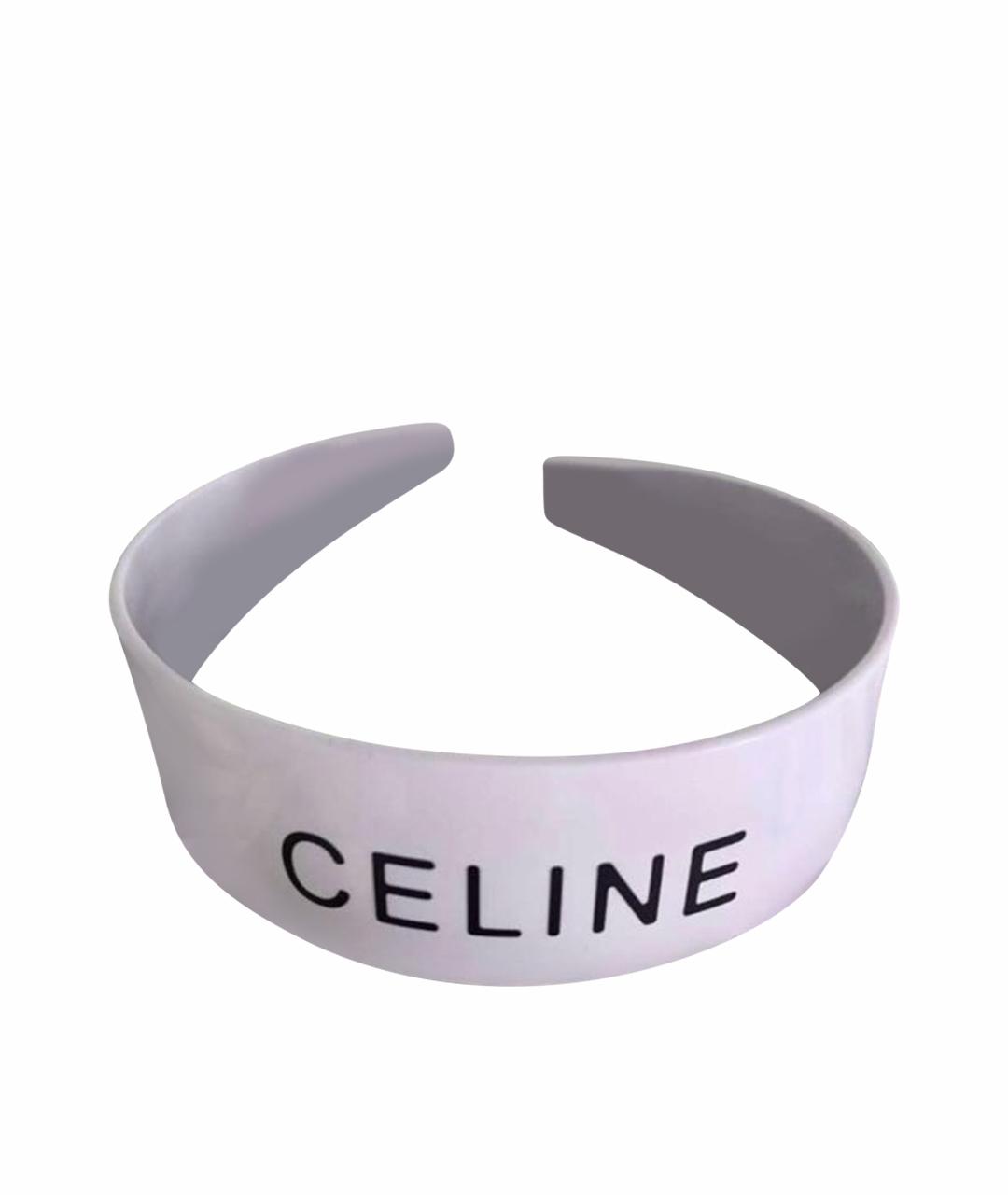 CELINE Белый ободок, фото 1