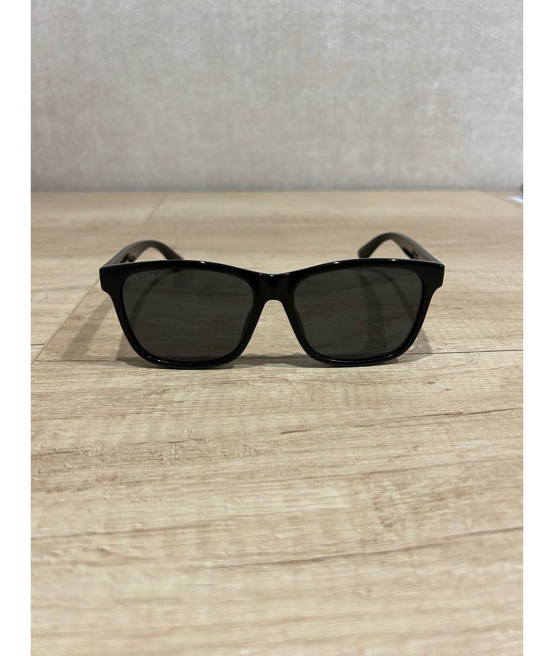 GUCCI Черные пластиковые солнцезащитные очки, фото 5