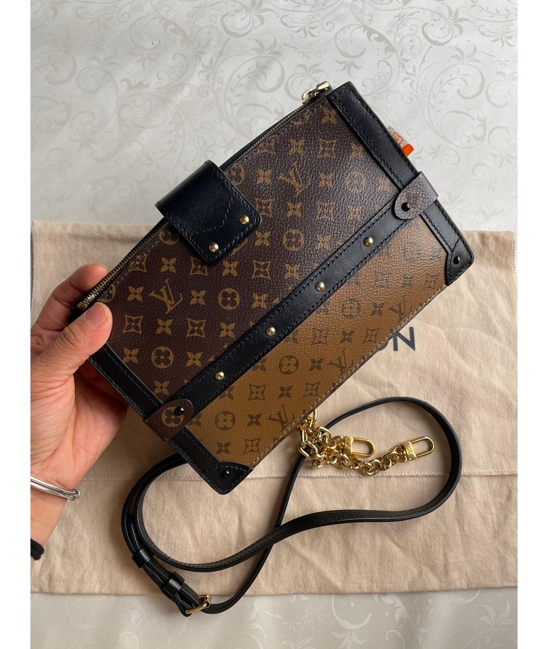 LOUIS VUITTON Коричневая сумка через плечо, фото 3