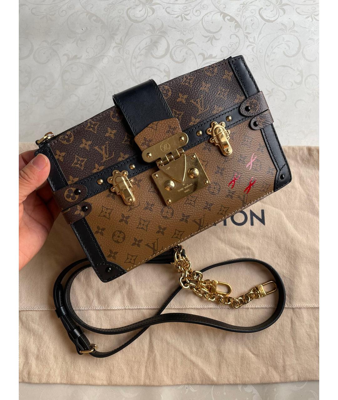 LOUIS VUITTON Коричневая сумка через плечо, фото 2