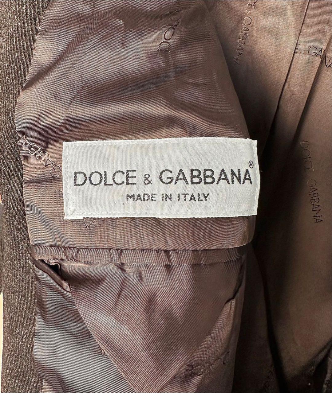 DOLCE&GABBANA Коричневое шерстяное пальто, фото 3