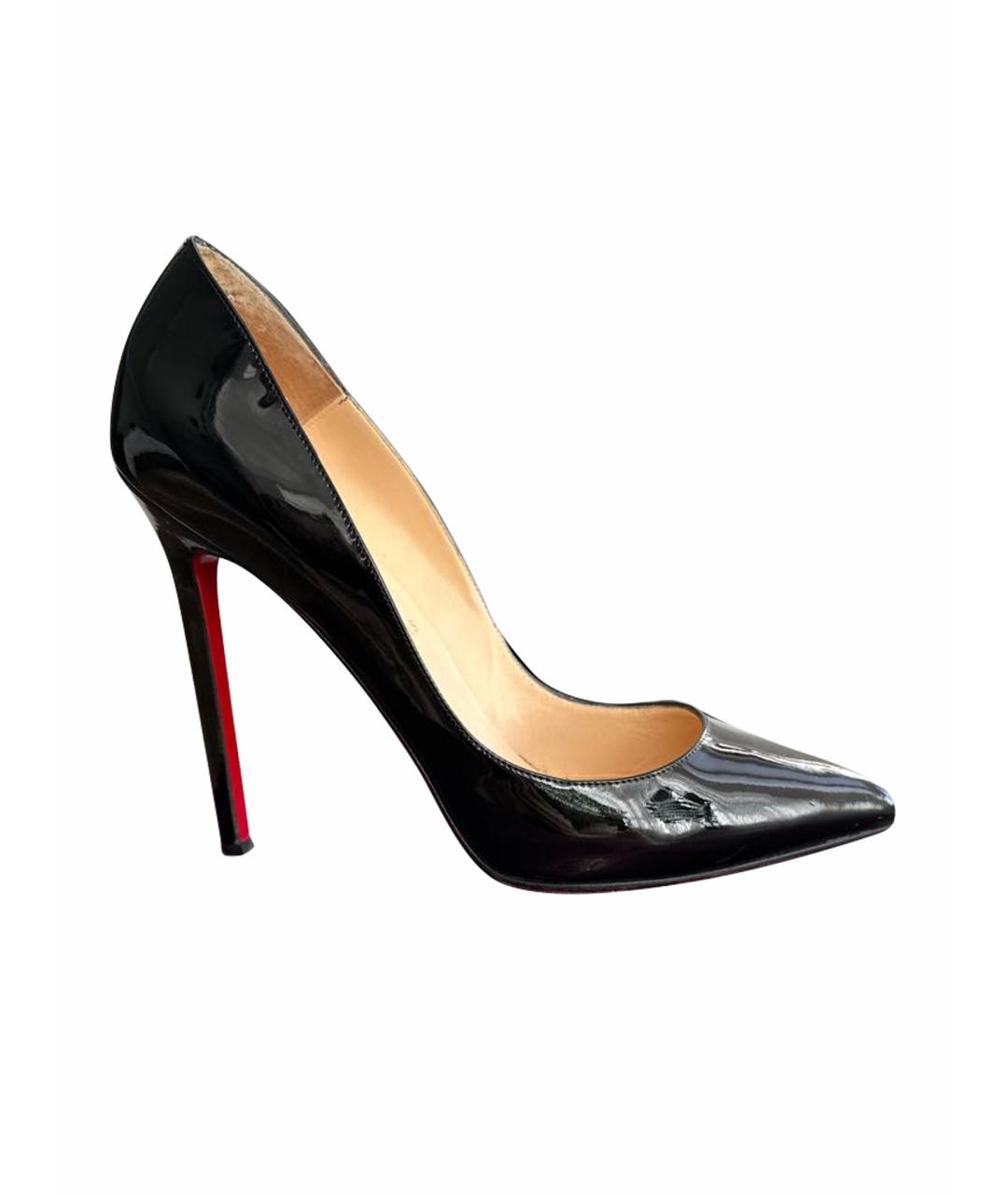 CHRISTIAN LOUBOUTIN Черные туфли из лакированной кожи, фото 1