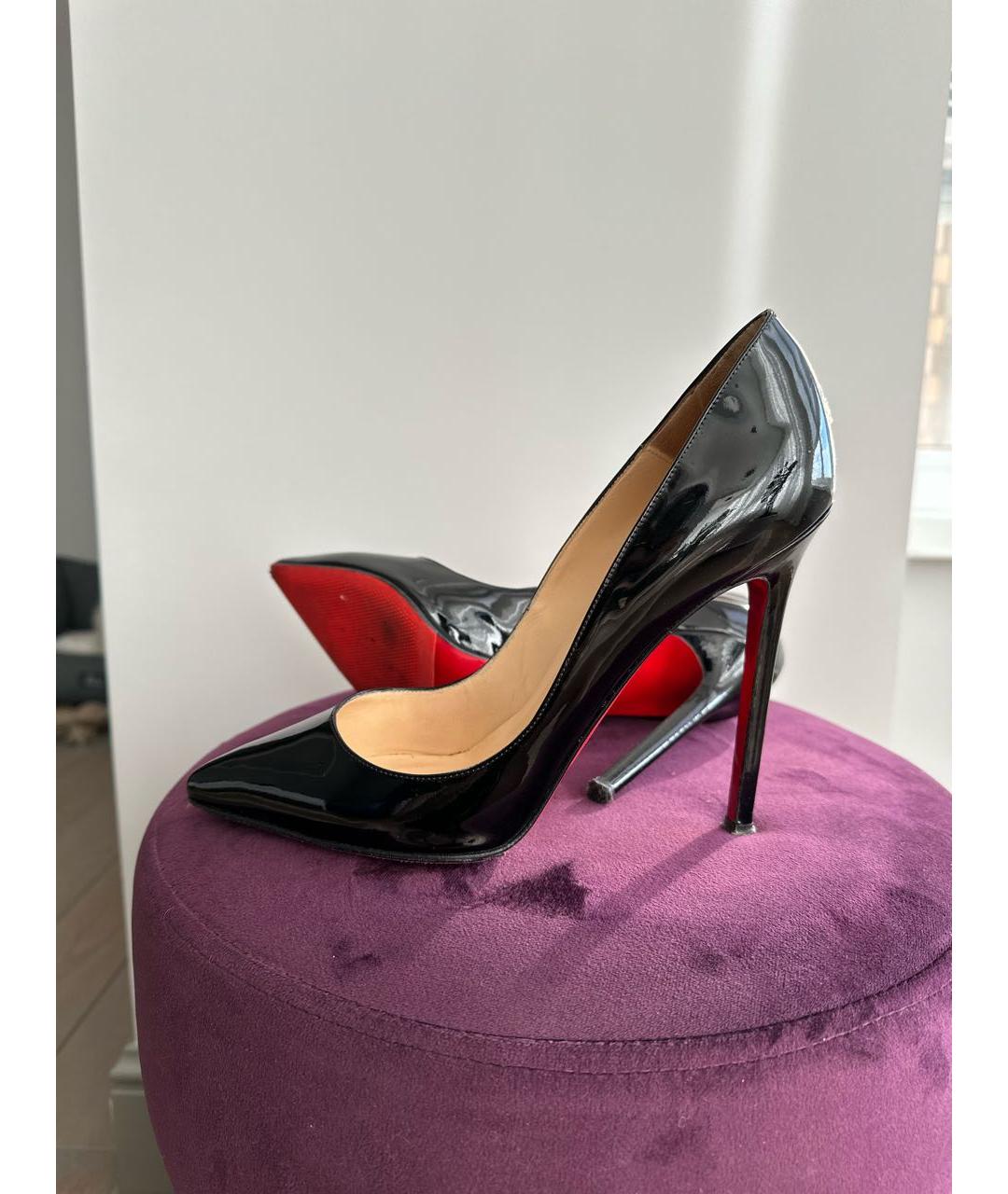 CHRISTIAN LOUBOUTIN Черные туфли из лакированной кожи, фото 7