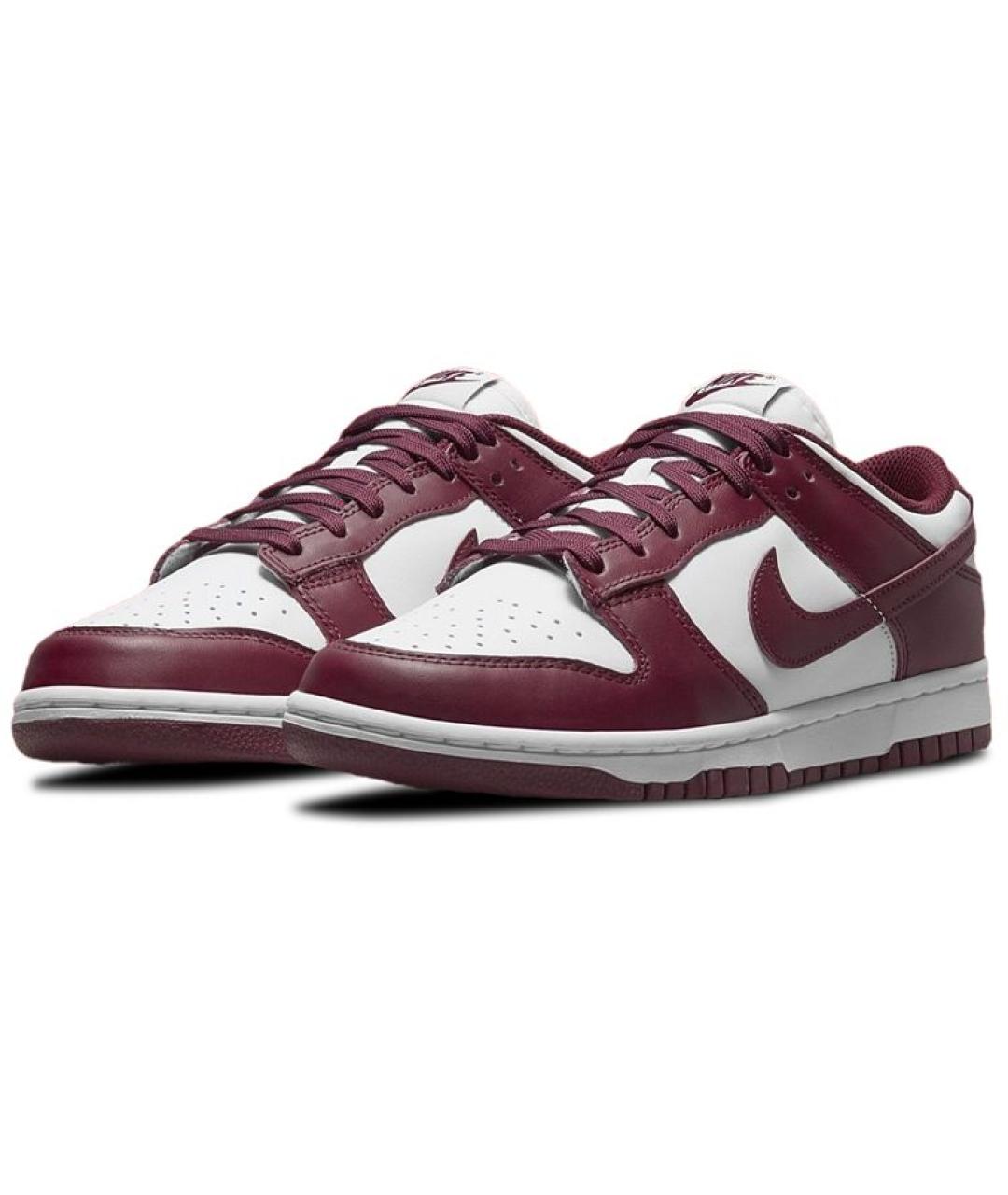 NIKE Бордовые кожаные кроссовки, фото 2