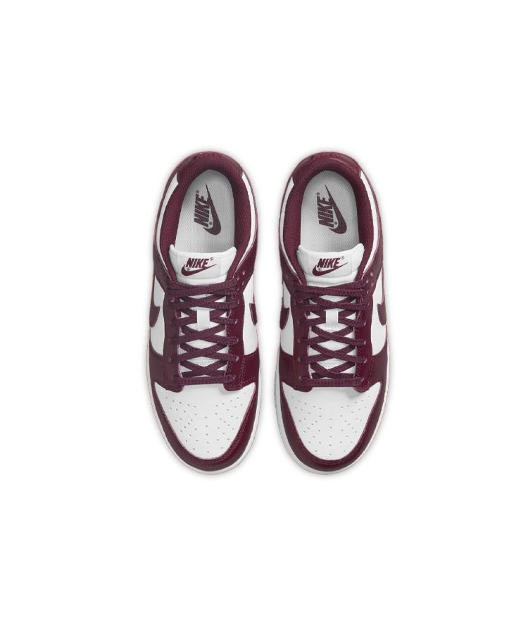 NIKE Бордовые кожаные кроссовки, фото 3