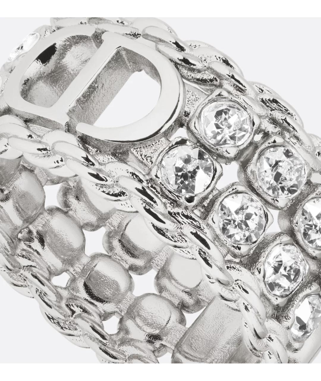 CHRISTIAN DIOR Серебряное металлическое кольцо, фото 6