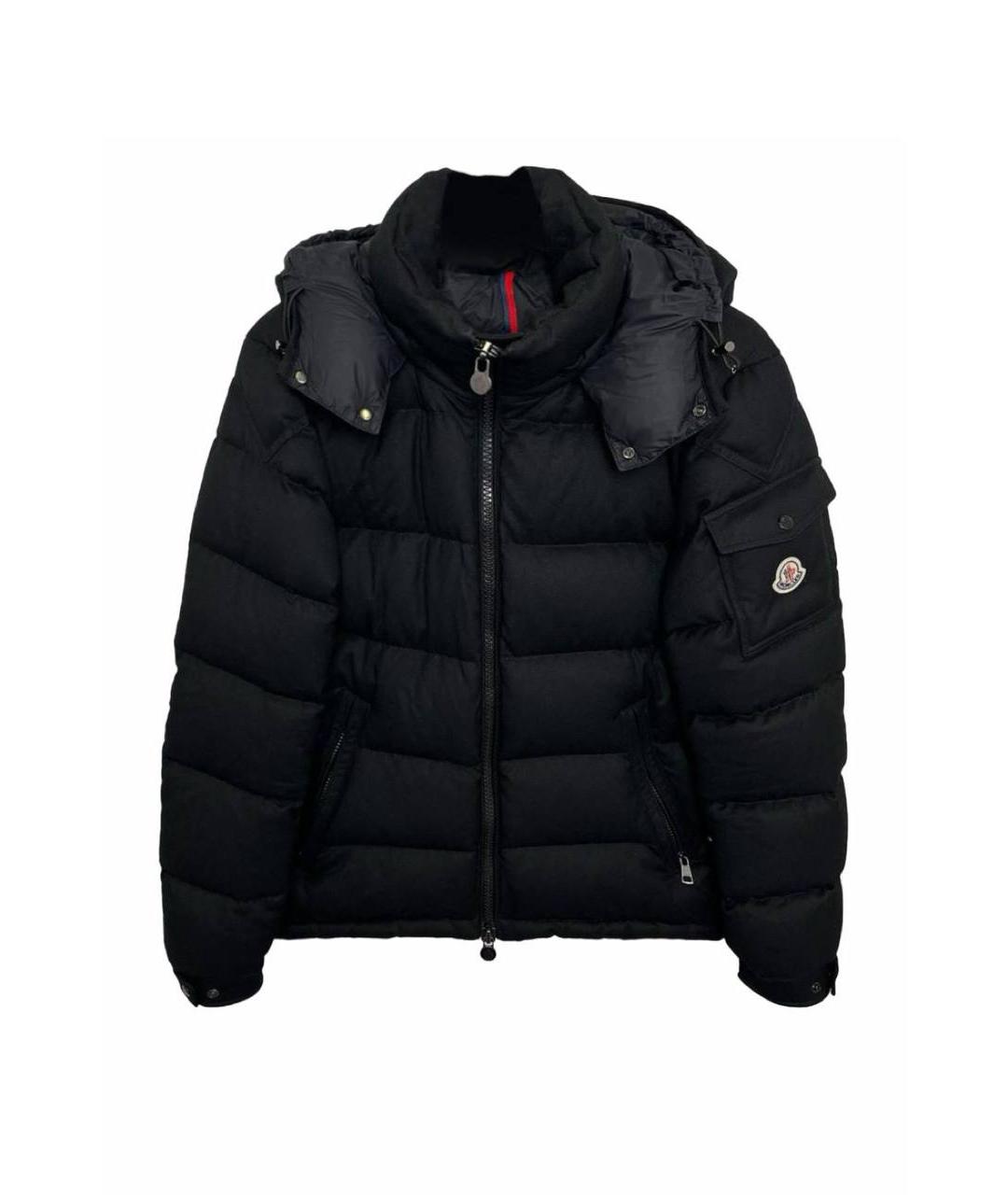 MONCLER Черный пуховик, фото 1