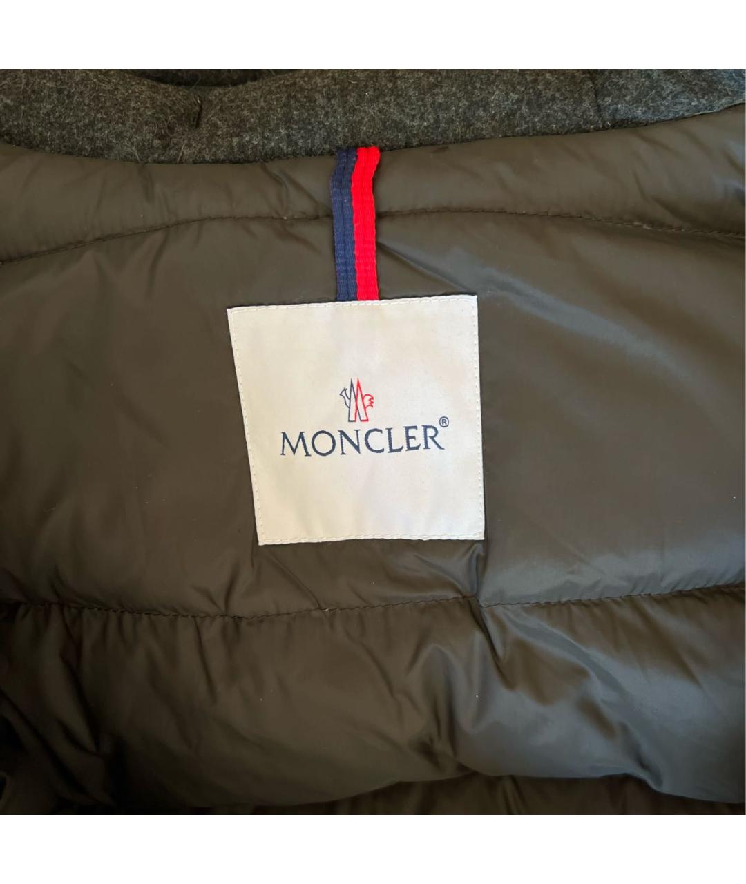 MONCLER Зеленый пуховик, фото 4