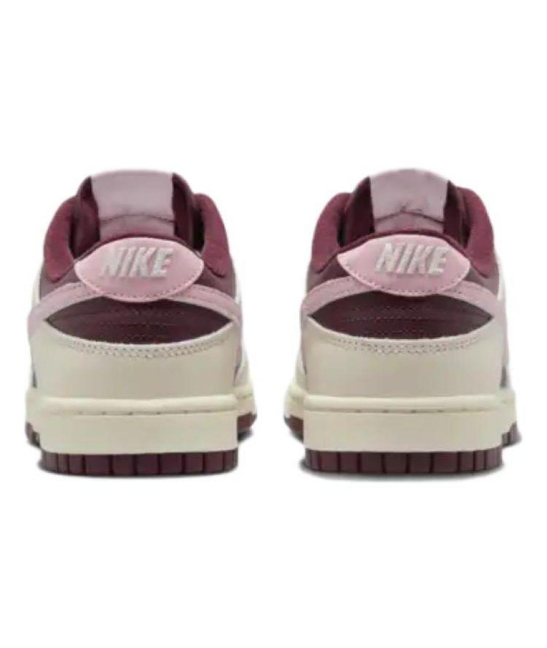 NIKE Бордовые кожаные кроссовки, фото 4