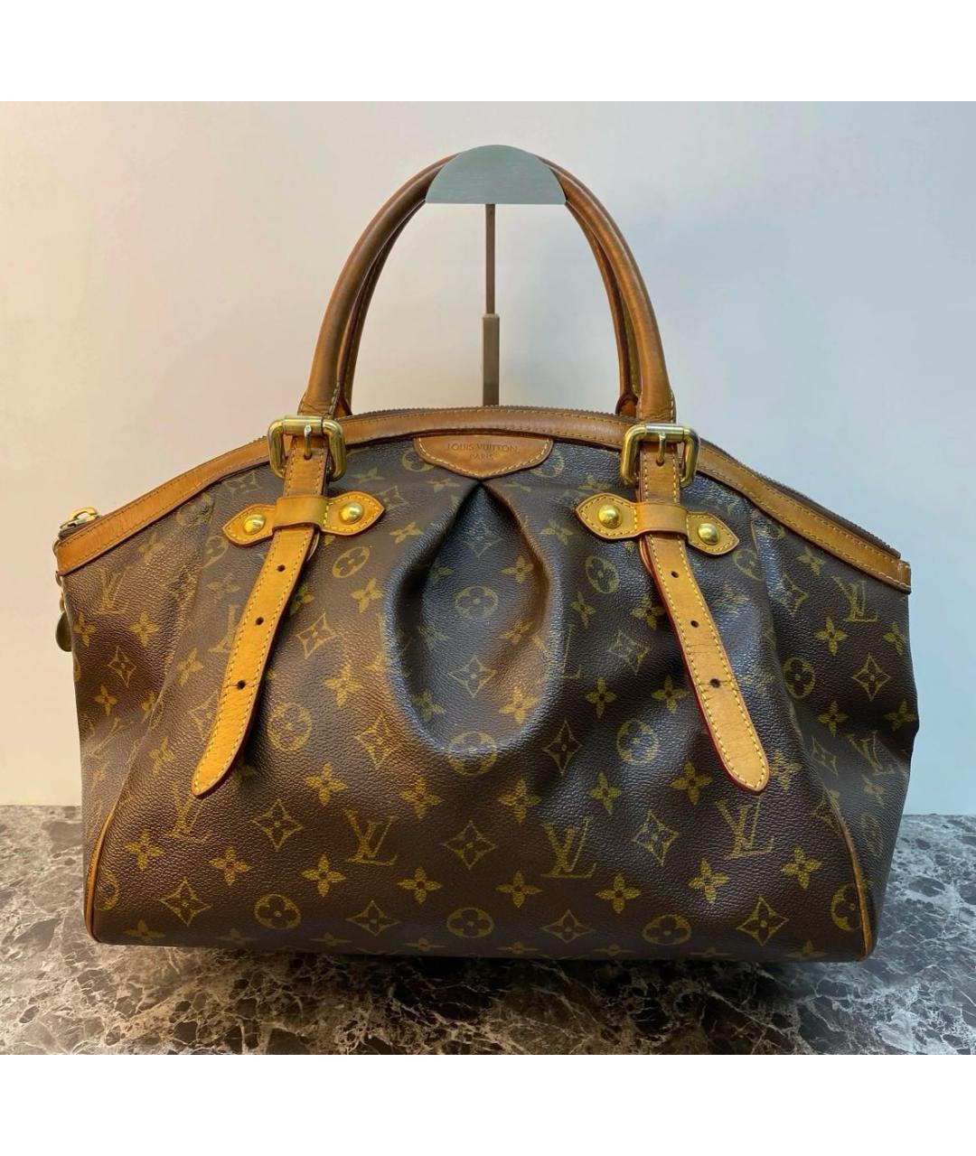 LOUIS VUITTON Коричневая сумка тоут, фото 9