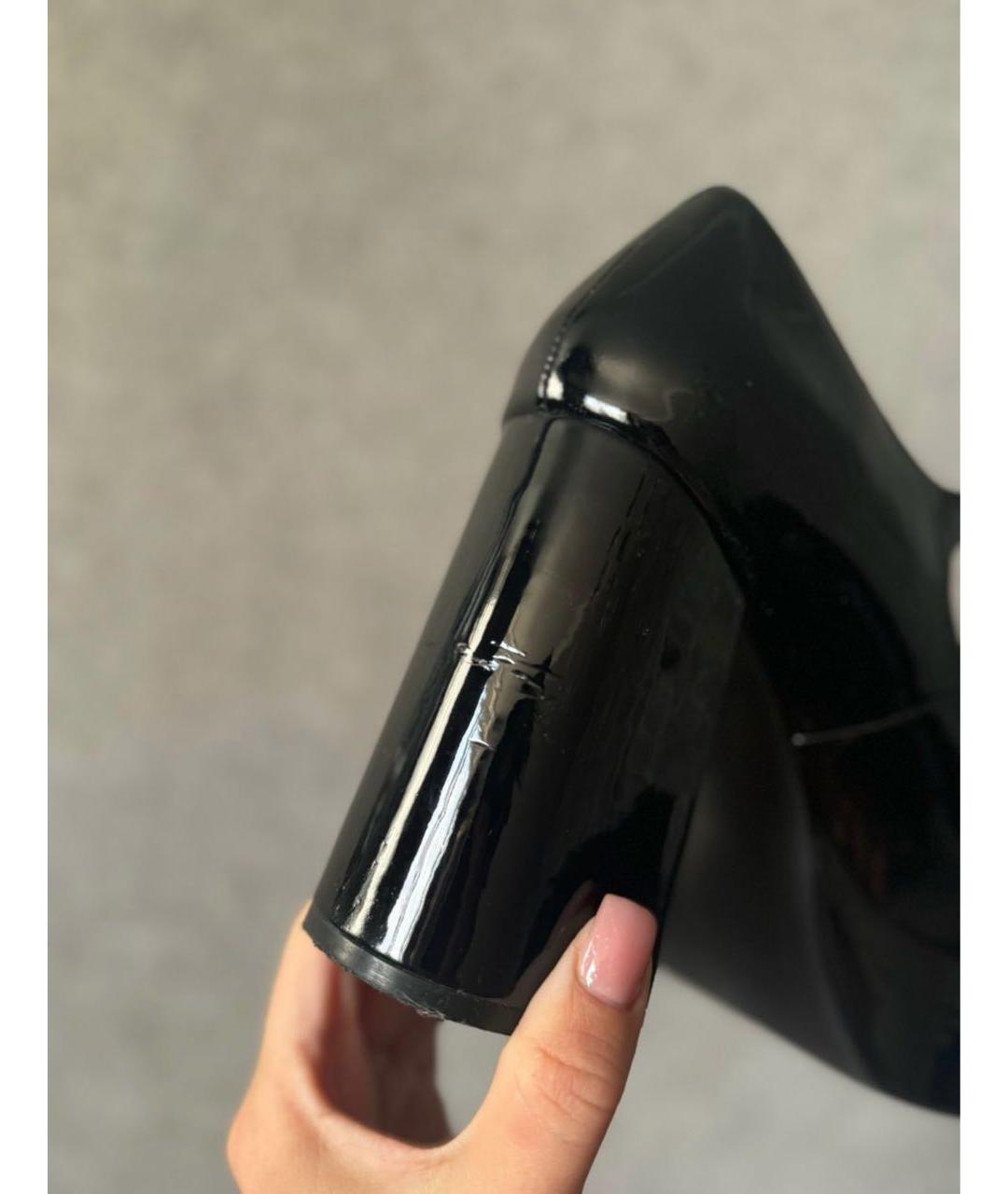 KARL LAGERFELD Черные туфли из лакированной кожи, фото 8