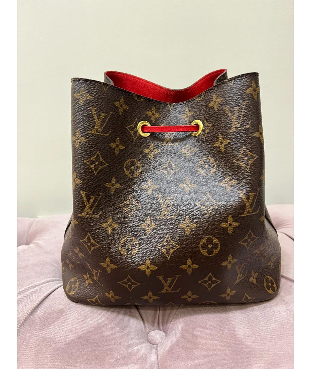 LOUIS VUITTON Коричневая сумка тоут, фото 3