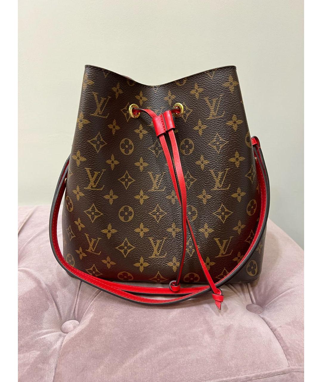 LOUIS VUITTON Коричневая сумка тоут, фото 5