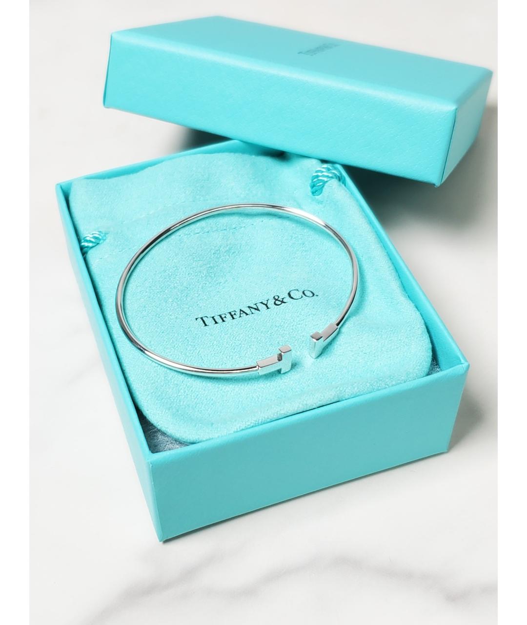 TIFFANY&CO Серебрянный браслет из белого золота, фото 2