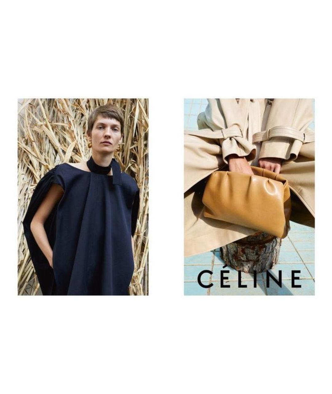 CELINE Черное хлопковое повседневное платье, фото 8