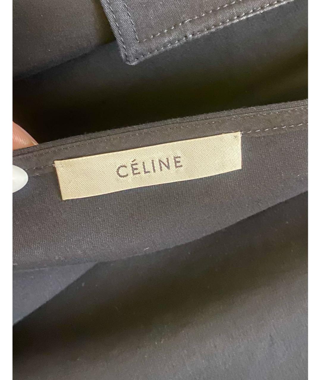 CELINE Черное хлопковое повседневное платье, фото 3