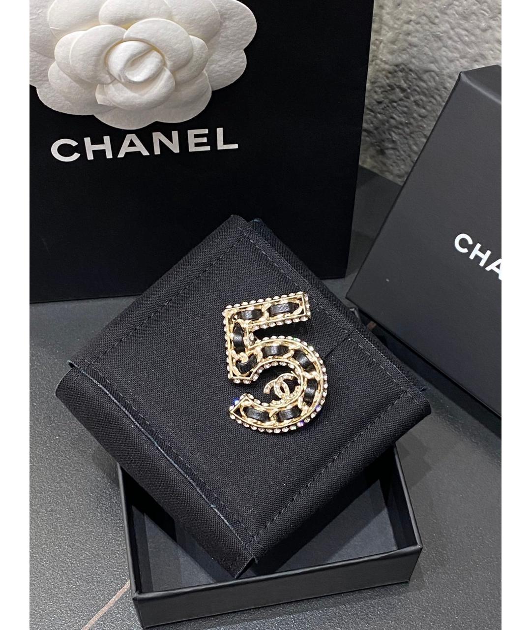 CHANEL Золотая латунная булавка / брошь, фото 5