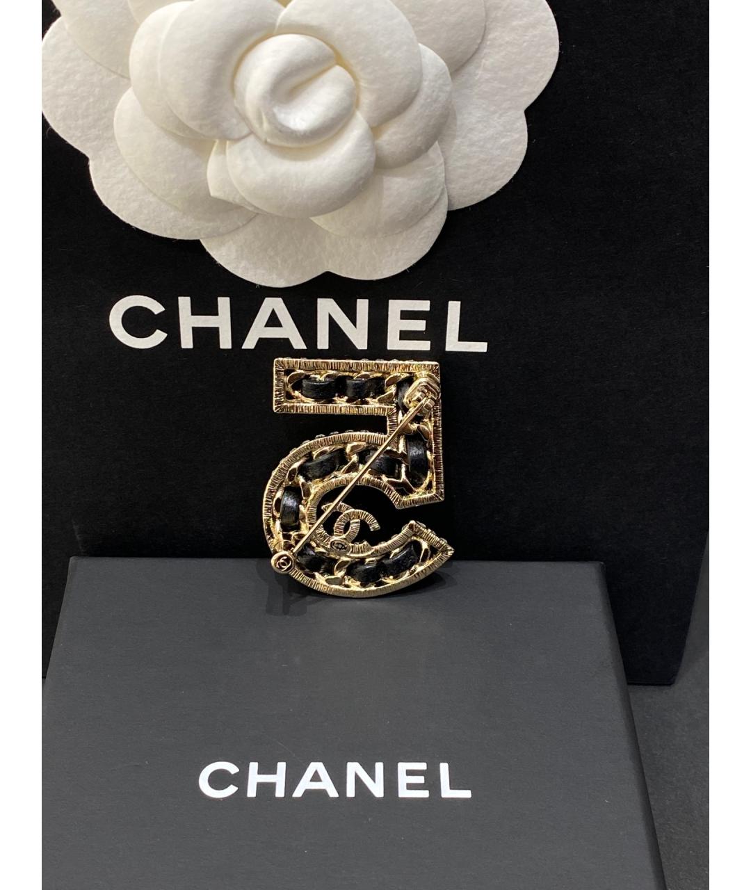 CHANEL Золотая латунная булавка / брошь, фото 4