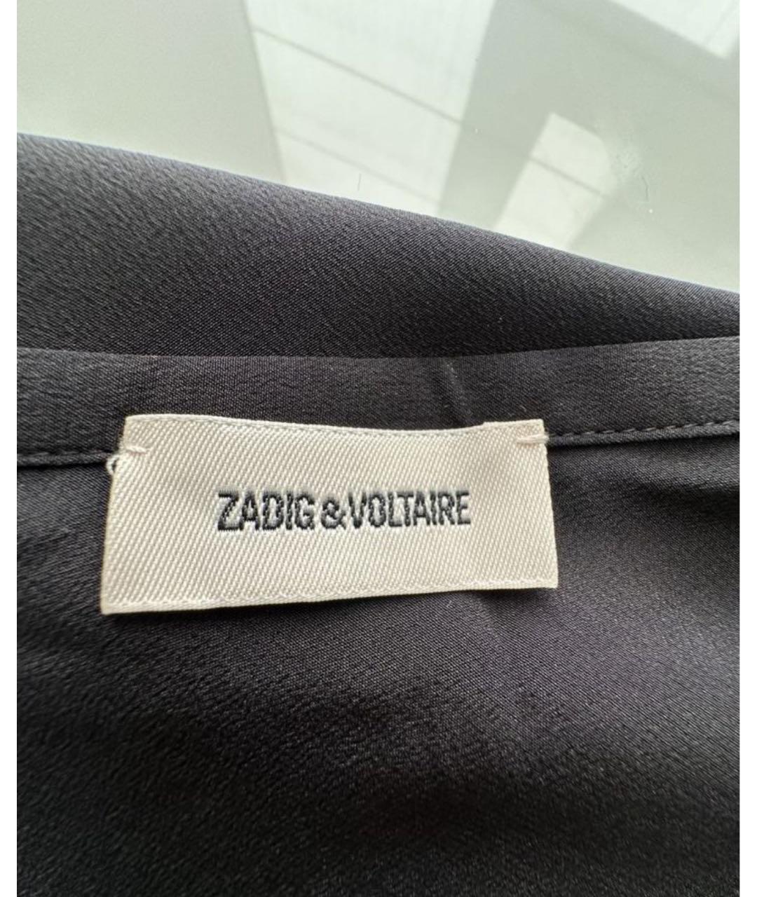 ZADIG & VOLTAIRE Черная шелковая юбка макси, фото 3